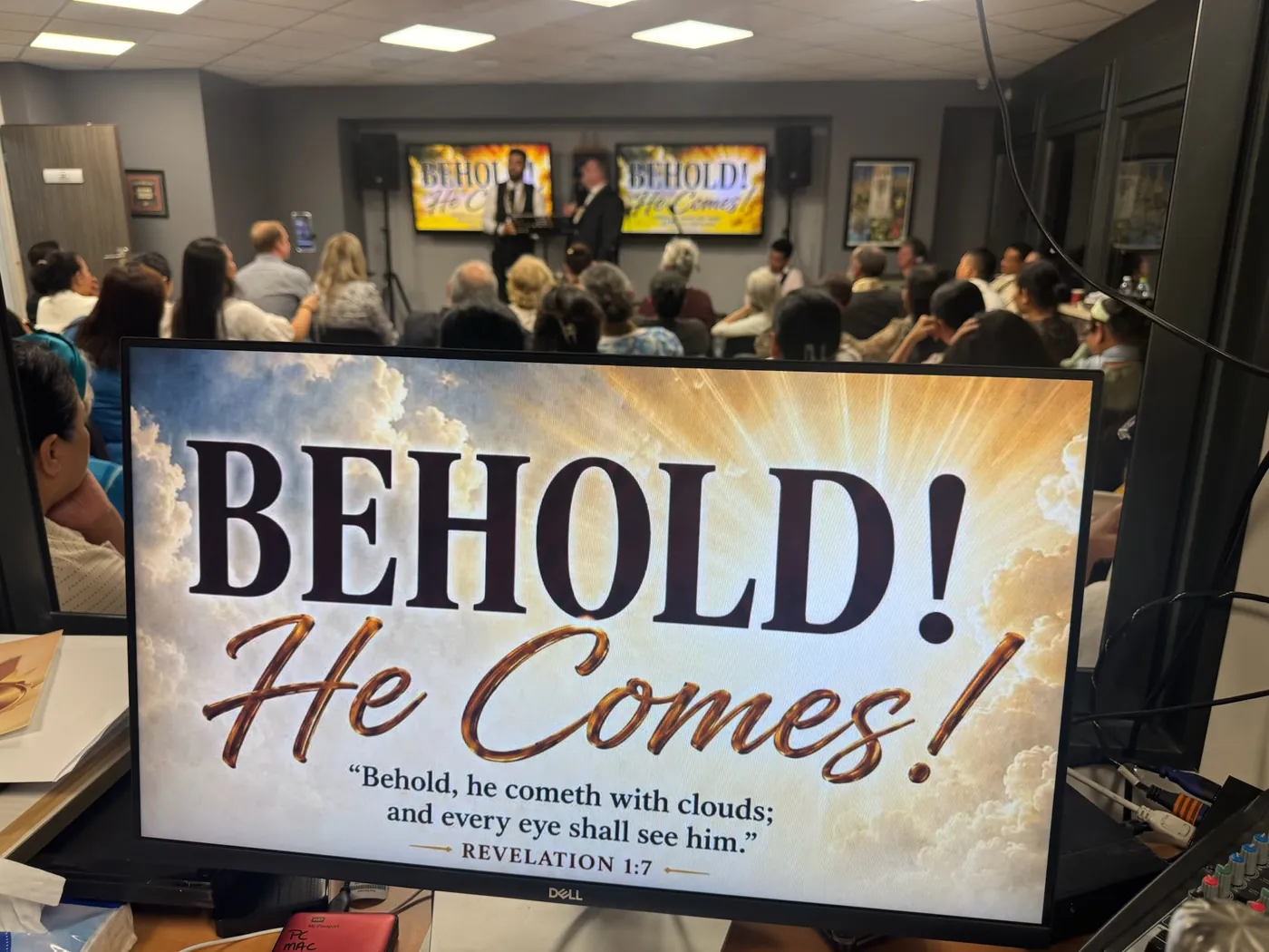 Hands raised in praise
