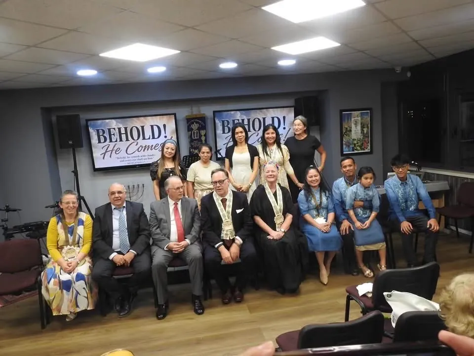 Believers gathered in worship in Israel