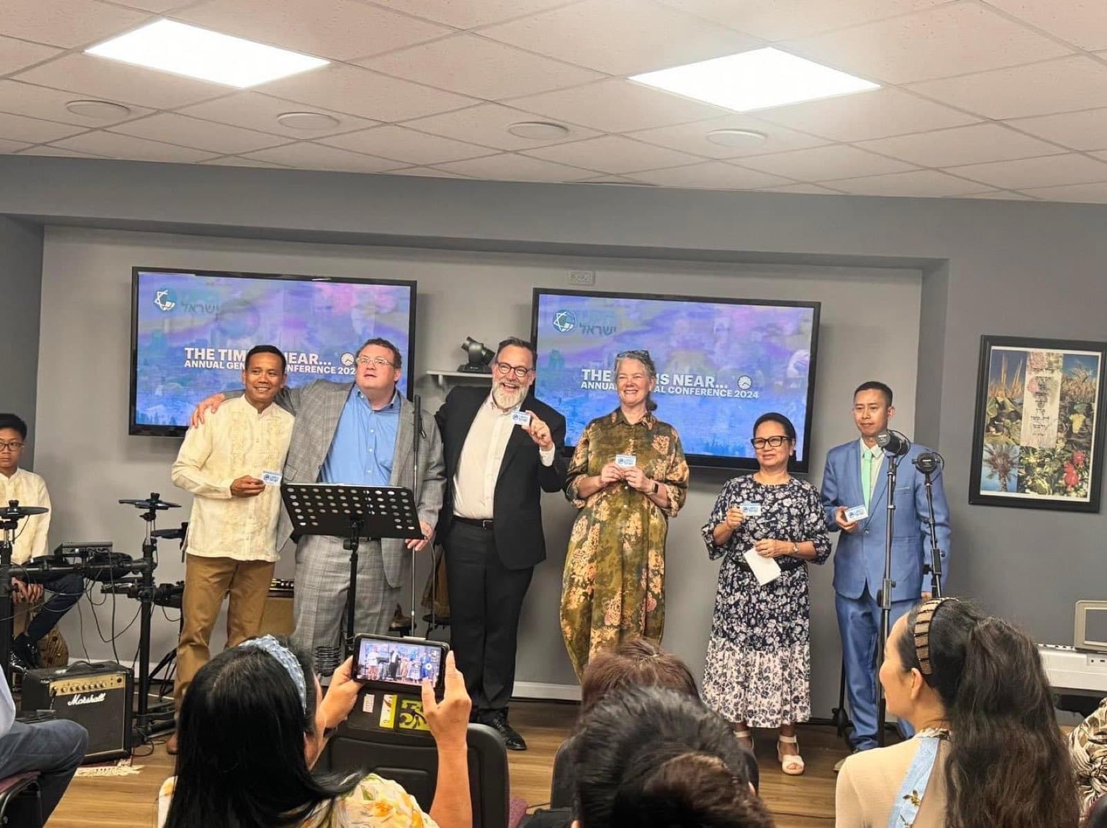 The ministry team together at the conference