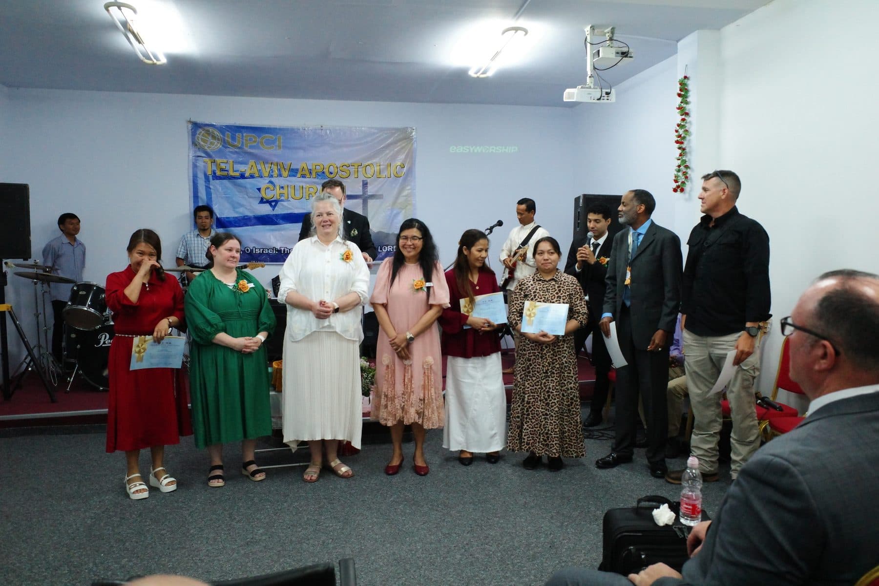 A ministry graduation and certificate ceremony in Israel